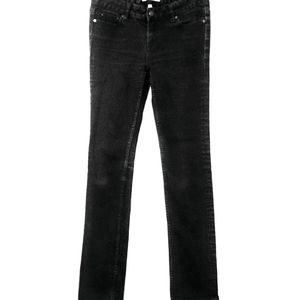 ** AU SPORTSGIRL*** Super Sleek Black Denim Distressed Straight Jean